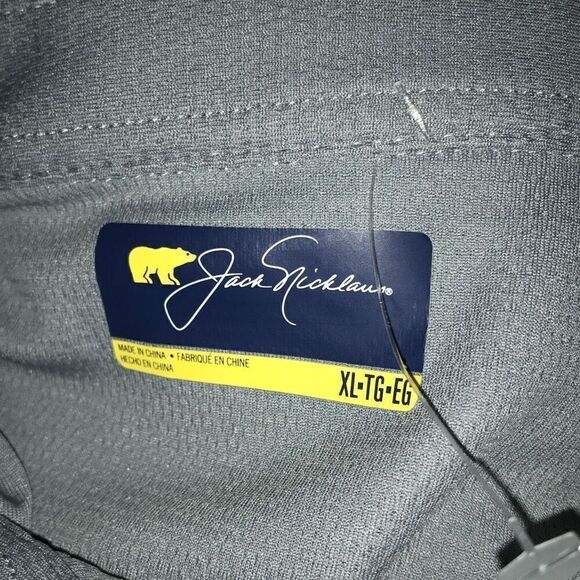 Jack Nicklaus Golf polo shirt SZ XL Mens Gray  moisture wicking New with Tags - Picture 5 of 5